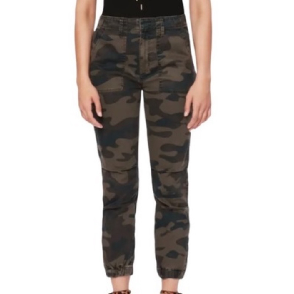 AFRM Women's Camouflage Ankle Pants in Black and Green